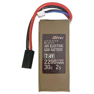 ★送料無料 ハイテック XPOWER R-SPEC AIR ELECTRIC GUN BATTERY Li-Po 7.4V 2200mAh 30C 2S 日本正規品 電動ガン用バッテリー