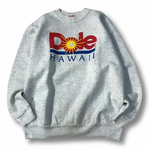 《良品◎》Dole ドール★アメリカ製*ヴィンテージトレーナー*スウェット*ライトグレー*サイズM(MA6416)◆S60