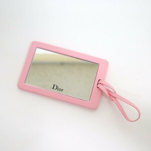 【Dior】ディオール コンパクトミラー 長方形 ピンク レディース/ノベルティ/ハンドミラー/生活雑貨/2j1903
