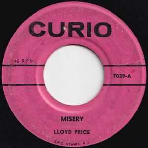 Lloyd Price Misery / Come To Me Curio US 7039 206425 R&B R&R レコード 7インチ 45