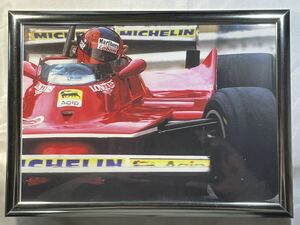 「ジル・ビルヌーブ/ Ferrari 312T5」パネル A4サイズモナコ 