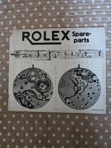 貴重　ロレックス　ROLEX コレクション　1920年代　 パーツリスト　ワールドレコード　アンティーク