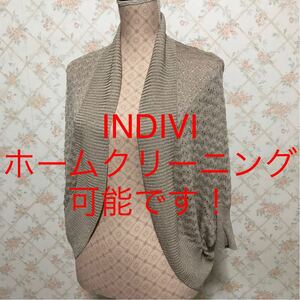 ★INDIVI/インディヴィ★極美品★モモンガカーディガン38(M.9号)