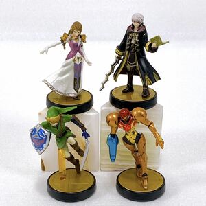 Nintendo 任天堂 amiibo アミーボ 4体セット ルフレ/ゼルダ姫/サムス/リンク NVL-001 大乱闘スマッシュブラザーズ スマブラ【動作未確認】