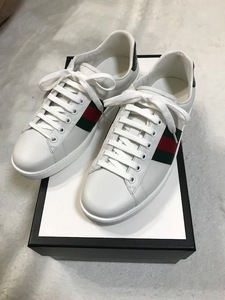  GUCCI グッチエース メンズ シューズ スニーカー　サイズ 6