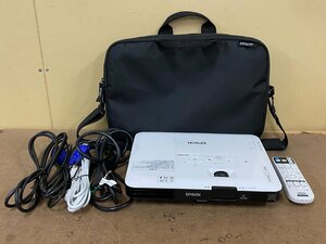 ◇[中古]EPSON 短焦点 モバイル ビジネス プロジェクター EB-1785W WXGA 3200lm ランプ使用約129h リモコン・ケース付 簡易動作確認済