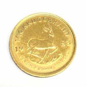 K22　南アフリカ共和国　クルーガーランド金貨　1/10oz　1983　総重量3.3g【CDAX7031】