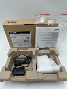 t0510 新品未使用 ATEN VGA DVI コンバーター VC160A パソコン周辺機器 変換アダプター コネクタ 液晶ディスプレイ コンバート