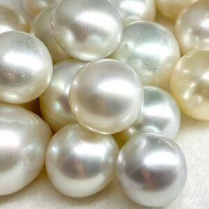 ●南洋白蝶真珠20点おまとめ●a 50g/250ct 約10.1-14.1mm珠 ルース 裸石 宝石 ジュエリー jewelry Pearl パール ①