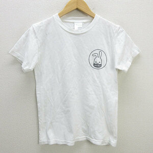 y■キューン/CUNE エロスプリントＴシャツ■白【 ＸＳ 】LADIES向き/108【中古】