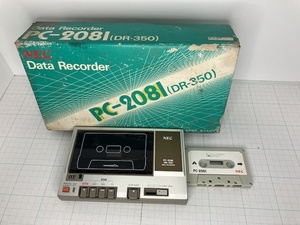 NEC ポケコン用 データレコーダー PC-2081 DR-350 プログラムデータ付き ジャンク品