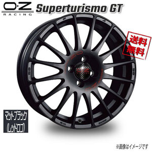 OZレーシング OZ Superturismo GT マットブラック(レッドロゴ) 16インチ 4H100 7J+42 1本 68 業販4本購入で送料無料