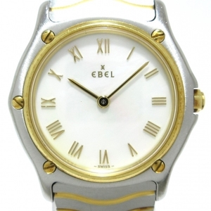 EBEL(エベル) 腕時計 クラシックウェーブ レディース シェル文字盤 ホワイトシェル