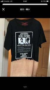 Ice Cube ブリーチTシャツ アイスキューブ タイダイ ラップT