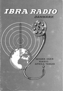 ①BCL★廃局★入手困難ベリカード★イブララジオ★IBRA RADIO★ラジオアフリカ★RADIO-AFRICA★北アフリカ★タンジール・モロッコ★1957年