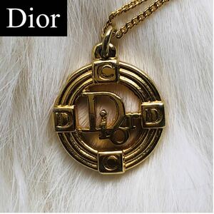 クリスチャンディオール Dior ディオール ペンダントトップ ゴールド ロゴモチーフ ネックレス