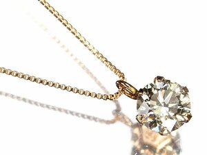 IM11513SS【1円～】新品【RK宝石】≪DIAMOND≫ 極上ダイヤモンド 0.3ct K18ピンクゴールド 高級 一粒ダイヤ ネックレス ダイヤ