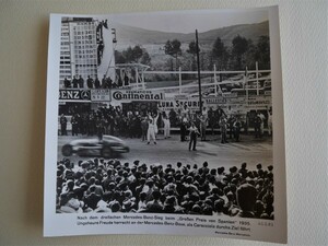 メルセデス・ベンツ　１９３５年スペイン・グランプリ　広報写真　生写真