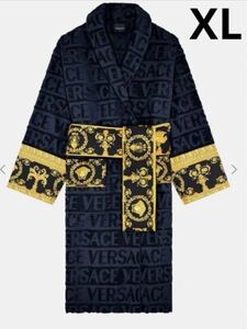 VERSACE BAROQUE バロッコ プリント コットンバスローブ　XL