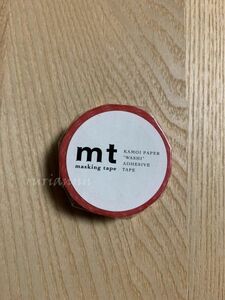 mt 1p ストライプ レッド マスキングテープ カモ井 MT01D143 15mm×10m 未開封品 未使用品