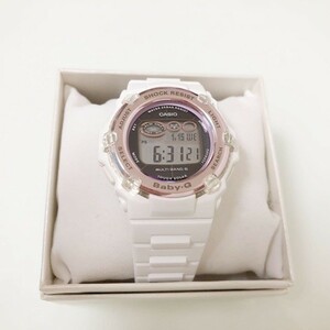 【カシオ】 ベビージー 新品 腕時計 BGR-3003-7BJF 電波ソーラー ホワイト 未使用品 レディース 女性 CASIO