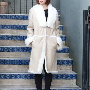 GUCCI MOUTON LONG COAT MADE IN ITALY/グッチムートンロングコート