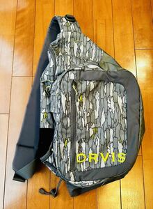 【ID:W019】ORVIS スリングバック fly-fishing bag フォーセップホルダー有 3ルーム 縦50cmX横30X厚さ18cm オービス フライフィッシング