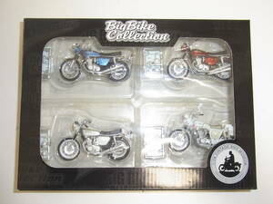 美品 F-toys Big Bike Collection ビッグバイクコレクション CB-750K0 HONDA DREAM CB750 FOUR 1969/CB-750P POLICE 1970 白バイ 4台 1/24