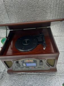 antique Wooden CD recorder ターンテーブル レコードプレーヤー TS-113オーディオ機器