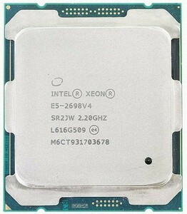2個セット Intel Xeon E5-2698 v4 SR2JW 20C 2.2GHz 50MB 135W LGA2011-3 DDR4-2400