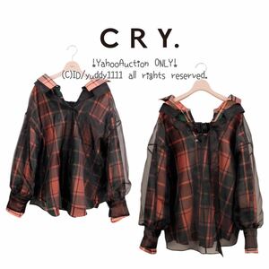 新品タグ付 定価￥31,320 CRY. made in HEAVEN 2018SS レイヤードベルテッドシャツ The Regency shirts / W クライ メイドインヘブン 即決