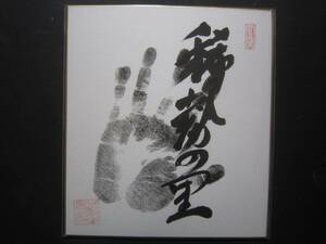 大相撲　稀勢の里　第72代横綱　手形　サイン　大関印入り　207