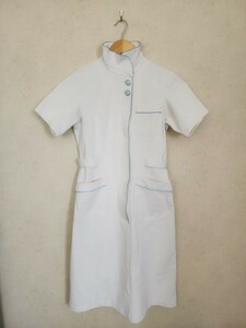 【130】 ナース服 ワンピース 半袖 看護師 半袖ワンピース 病院 ホワイト Mサイズ