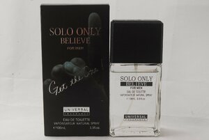 SOLO ONLY BELIEVE for MEN ソロオンリー ビリーブ オードトワレ 香水 100ml テスター 箱付き