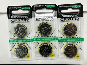 パナソニック Panasonic CR-2032/2P [コイン形リチウム電池 2P]　未使用品　CR-2032 2個入り×3セット