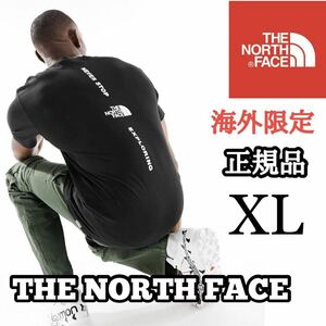 THE NORTH FACE ザ ノースフェイス VERTICAL NSE メンズ 半袖 Tシャツ バッグデザイン 海外限定 正規品 完売品 ブラック 黒 L XL コットン