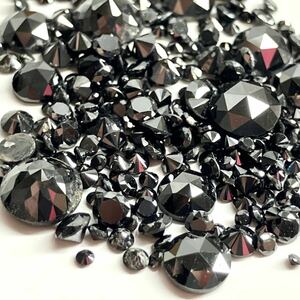 大量!!☆天然ブラックダイヤモンドおまとめ10ct☆A 約2g ルース 裸石 宝石 ジュエリー jewelry black diamond 