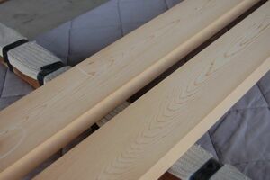 木曽桧（天然材） ヒノキ 2本で12700円 角材 材木 木材 新品 10年乾燥