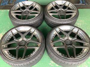 【中古】BC forged HC053C 20x8.5J 9.5J 5H 114.3 4本 1台分 225/35R20 鍛造 カスタム用 クラウン マークX レクサス IS-F など