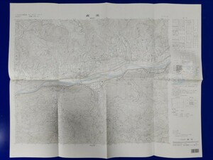 25000分の1地形図【貞光】国土地理院発行・昭和62年修正測量・昭和63年8月30日発行　　《徳島本線・貞光・美馬町・吉野川》