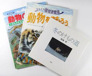 ☆動物の寿命 ☆動物をまもろう ☆冬のけもの道 ３冊セット ジュニア環境調査隊 知の森絵本 いきものたちのふしぎな暮らしと一生 