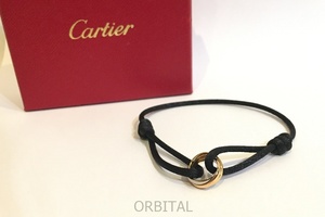 二子玉)Cartier カルティエ K18 TRINITY BRACELET トリニティ ブレスレット 総重量：約14.8g （コード含む）定価￥113,300-