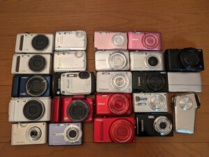 ジャンク品 23台　デジタルカメラ SONY CASIO Canon Nikon　OLYMPUS　コンパクトデジカメラ 