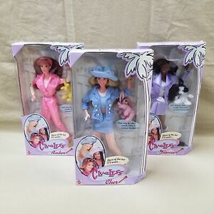 Vintage 1996 Mattel Clueless Barbie Dolls - Cher Dionne Amber #17036 - 17038 MIB 海外 即決