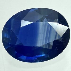 〔天然サファイア 0.767ct〕a約6.46×5.15mm ルース 裸石 宝石 ジュエリー sapphire corundum コランダム テDE0