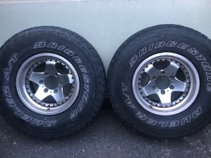 BERG SIV 8J +10 6H139.7社外アルミ 285/75R16ブリヂストンデューラー A/T694 5本 LAND CRUISERランクルプラドサーフパジェロサファリ FJ