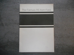 カタログ　フォード　THE FORMULA RS FROM FORD. （４４）