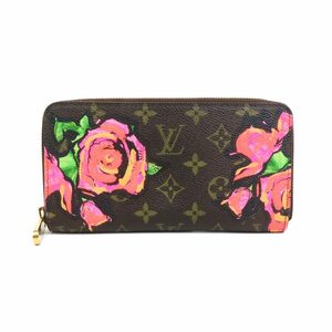 ルイ ヴィトン LOUIS VUITTON ラウンドファスナー長財布 モノグラム ローズ ジッピーウォレット モノグラムキャンバス ブラウン r10008a