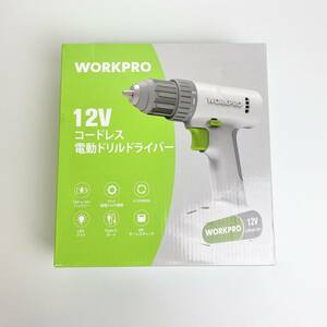 【1円オークション】 WORKPRO 電動ドリルドライバー 電動ドライバー 12V コードレス USB充電式 最大トルク19N TS01B001750