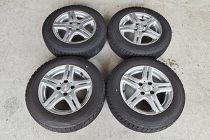 山口)【送料別途】SIBILLA NEXT C5 14インチ 5.5J+50 4H/100 ダンロップ WINTERMAXX 185/70R14 中古 4本 ▲C240321N01 MC21C